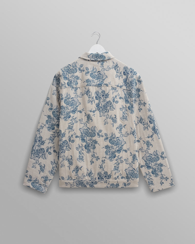 Iggy Jacket Ecru/Blue Floral Jacquard