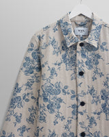 Iggy Jacket Ecru/Blue Floral Jacquard