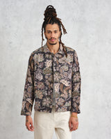 Iggy Jacket Brown/Multi Botanical Jacquard