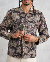 Iggy Jacket Brown/Multi Botanical Jacquard