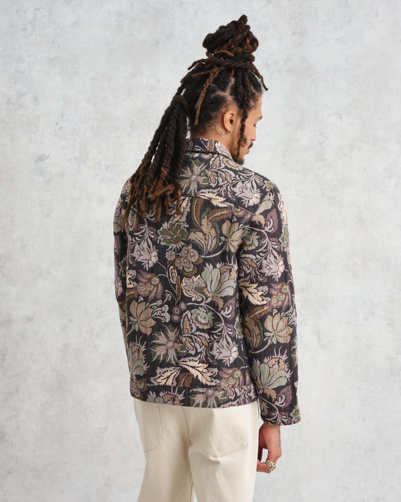 Iggy Jacket Brown/Multi Botanical Jacquard