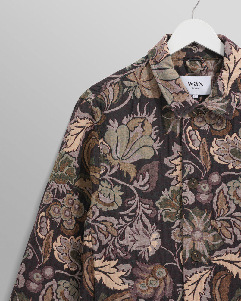 Iggy Jacket Brown/Multi Botanical Jacquard