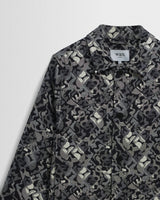 Iggy - Navy And Ecru Tile Jacquard Jacket