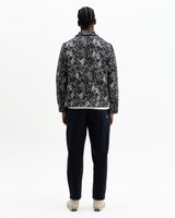 Iggy - Navy And Ecru Tile Jacquard Jacket