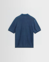 Ivy - Washed Blue Cotton Knitted Shirt