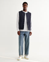 Jedd - Navy Organic Cotton Ripstop Gilet