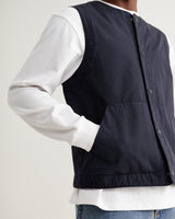 Jedd - Navy Organic Cotton Ripstop Gilet