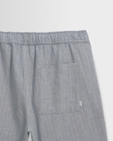 Kurt - Light Blue Herringbone Cotton Shorts