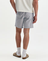Kurt - Light Blue Herringbone Cotton Shorts
