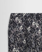 Kurt - Navy And Ecru Tile Jacquard Relaxed Fit Trousers