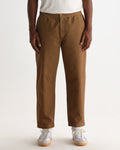 KURT TROUSER - L28 ORGANIC CTTN TWILL DARK TAN
