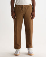KURT TROUSER - L28 ORGANIC CTTN TWILL DARK TAN