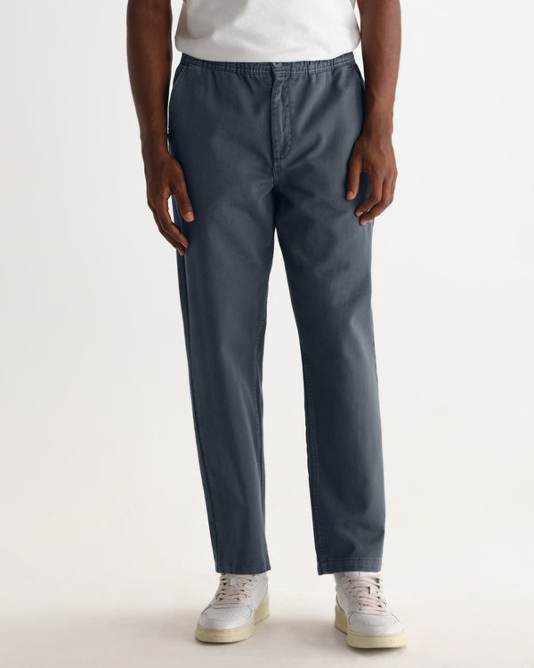 Kurt - Petrol Blue Organic Cotton Trousers