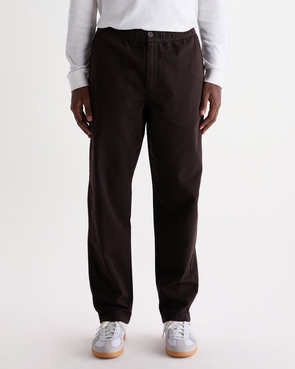 Kurt - Dark Brown Organic Cotton Trousers