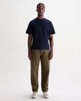 KURT TROUSER - L28 ORGANIC CTTN TWILL DARK KHAKI