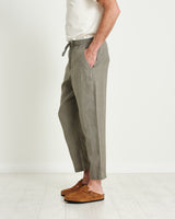 Kurt Trousers Light Khaki Linen