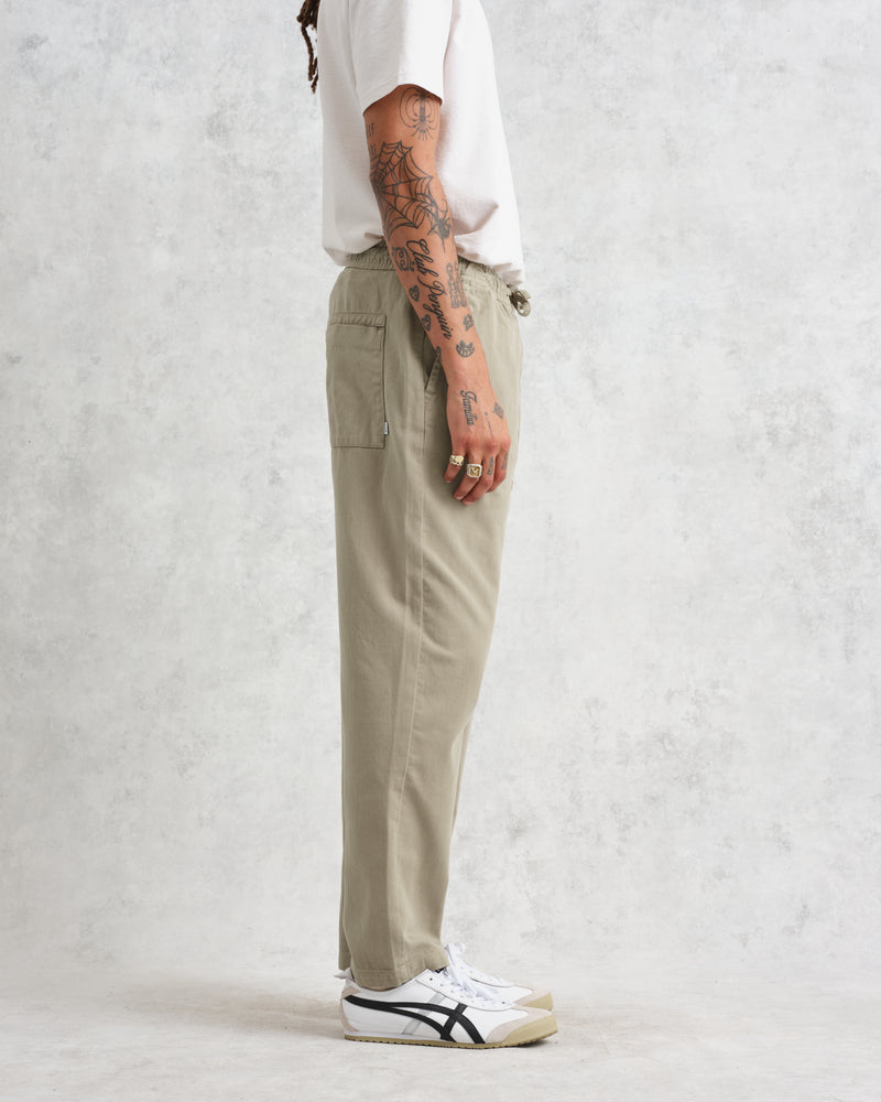 Kurt Trousers Light Khaki Twill Longer Leg