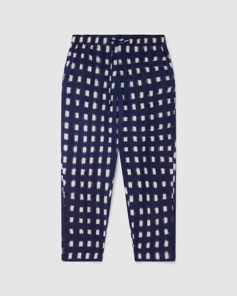 Kurt Trousers Navy Ikat