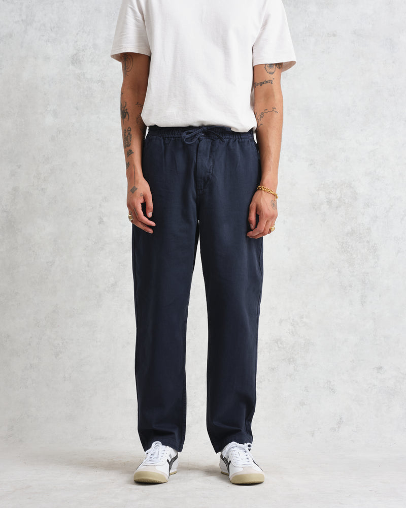 Kurt Trousers Navy Twill Longer Leg