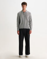 LAWRIE L/S POLO SOFT MERINO WOOL GREY