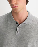 LAWRIE L/S POLO SOFT MERINO WOOL GREY