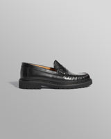 S.T. Valentin - Black Smooth Leather Loafers