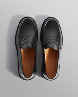 S.T. Valentin - Black Smooth Leather Loafers