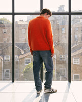 Ashford - Orange Fluffy Wool Polo