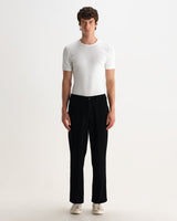 MALHAM TROUSER FLANNEL STRIPE BLACK