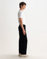 MALHAM TROUSER FLANNEL STRIPE BLACK