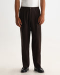 MALHAM TROUSER FLANNEL STRIPE BROWN