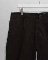 Marwood Trousers Black Cotton Twill