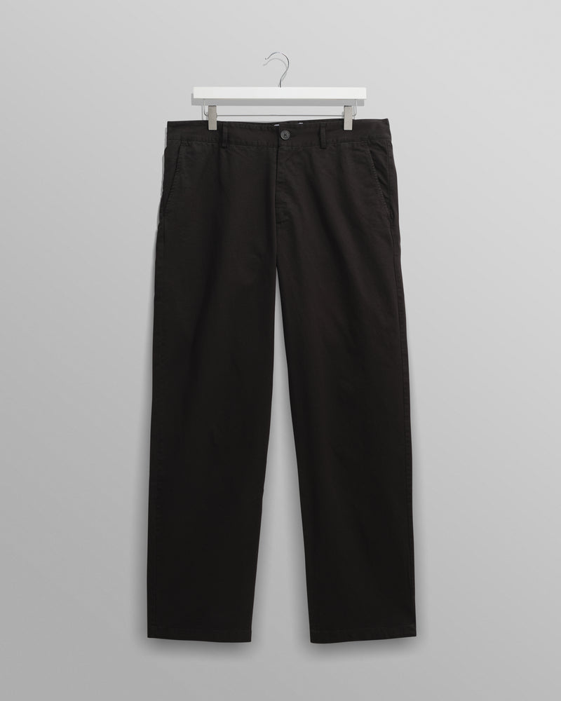 Marwood Trousers Black Cotton Twill