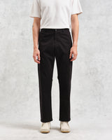 Marwood Trousers Black Cotton Twill