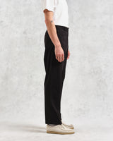 Marwood Trousers Black Cotton Twill