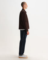 Mason - Dark Brown Peached Canvas Work Jacket