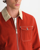 Mason - Red Peached Canvas Work Jacket