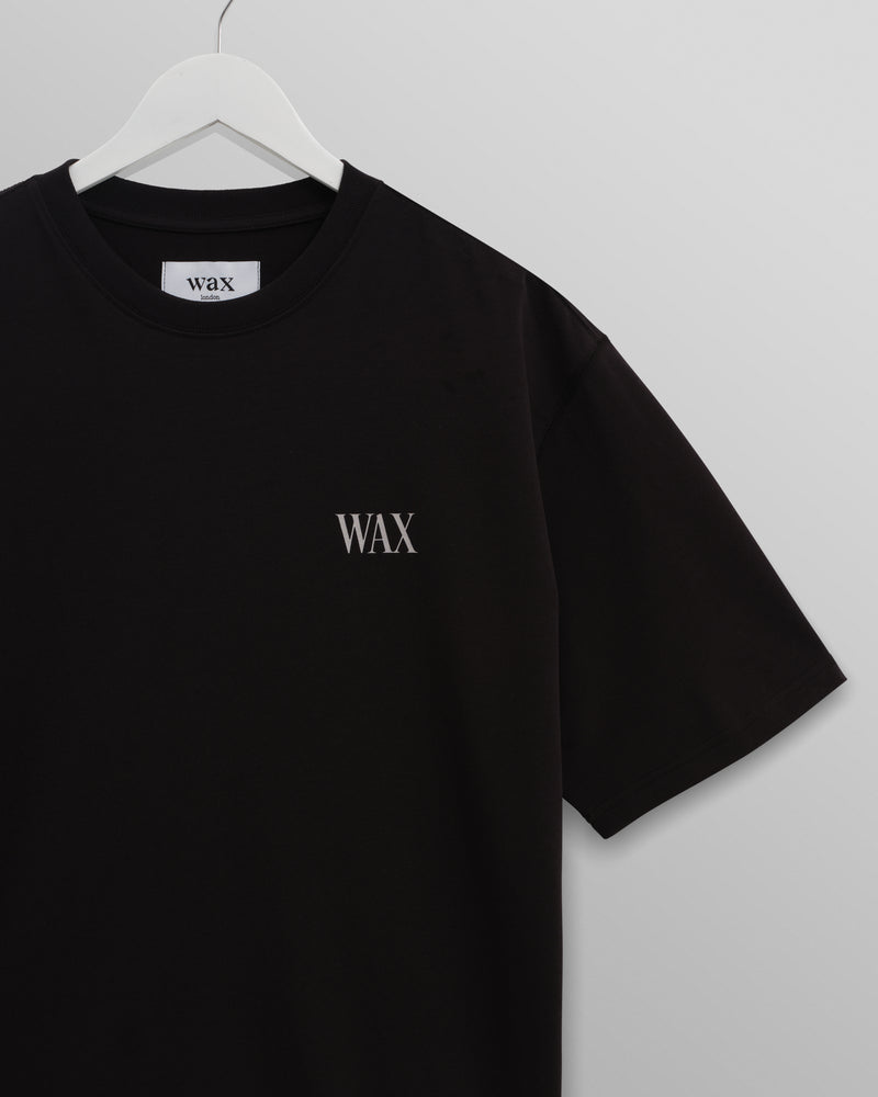 Milton - Black And Beige Botanical Graphic Cotton T-Shirt