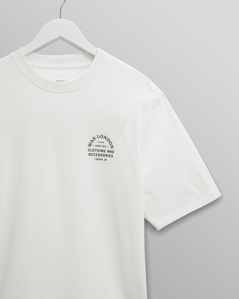 Milton - Off White Stacked Text Graphic Organic Cotton T-Shirt