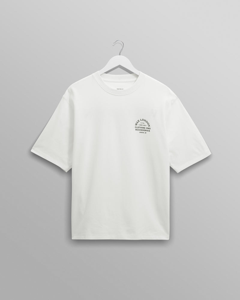 Milton - Off White Stacked Text Graphic Organic Cotton T-Shirt