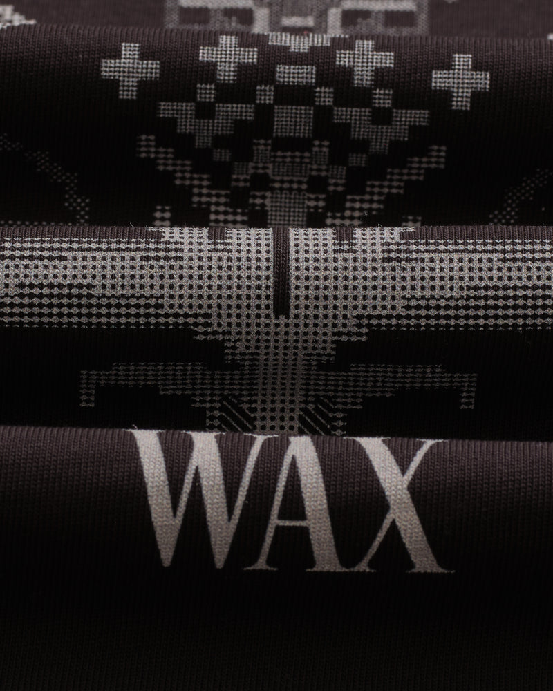 Milton - Black And Beige Botanical Graphic Cotton T-Shirt