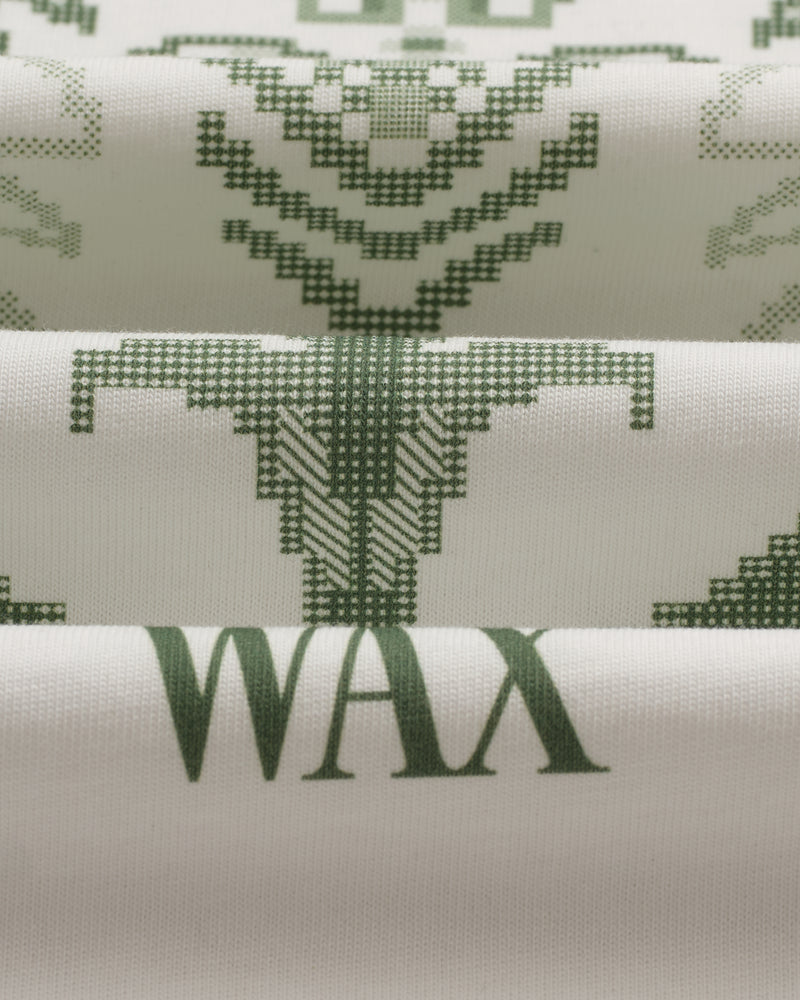 Hayden - White And Green Botanical Graphic Cotton T-Shirt