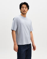 Milton - Light Blue Organic Compact Cotton T-Shirt