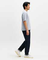 Milton - Light Blue Organic Compact Cotton T-Shirt