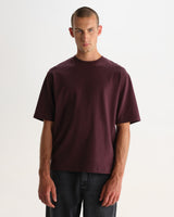 Milton - Dark Purple Emorised Organic Cotton T-Shirt