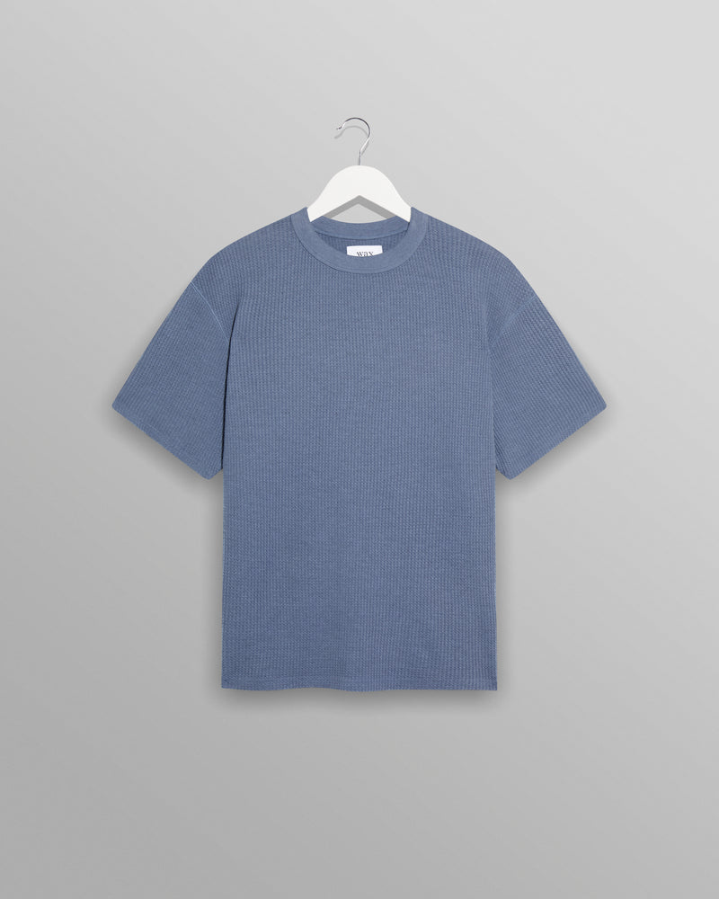 Milton T-Shirt Blue Waffle