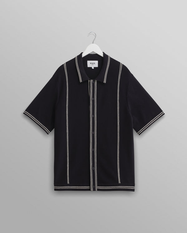 Minori Shirt Navy Milano Stitch