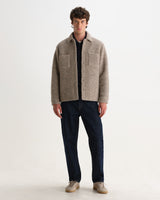 Mount - Natural Reversible Boucle Wool Overshirt