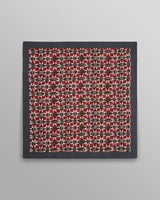 Sloane - Burgundy Painted Geometric Neck Scarf