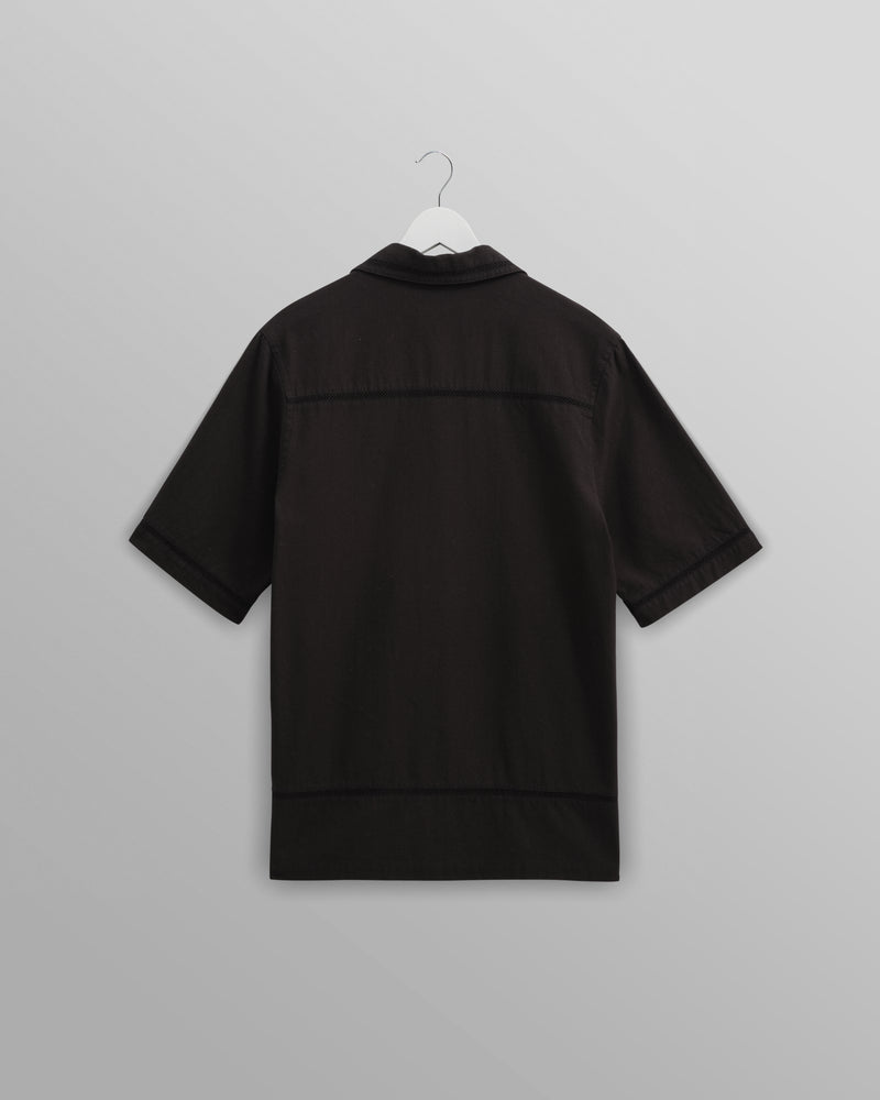 Newton Shirt Black Pintuck